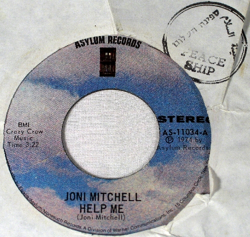 Joni Mitchell Help Me 7" & VoP Sleeve Joni Mitchell Help Me 7" & VoP Sleeve