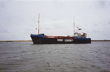 Yeoman Rose anchored in backwater
