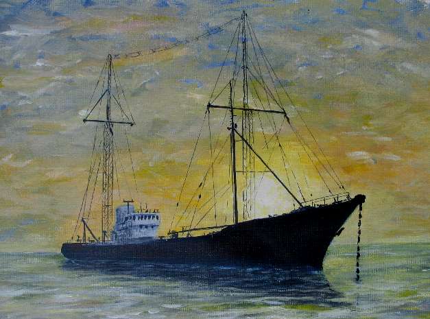 Ross Revenge oil painting