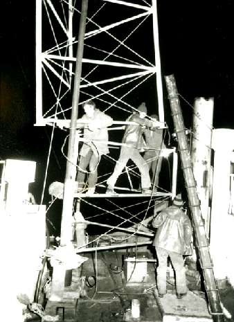 Section lowered into position