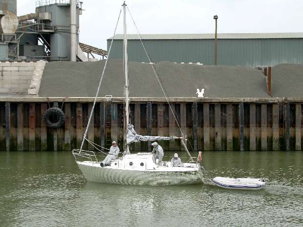 Celeste leaves Whitstable Harbour