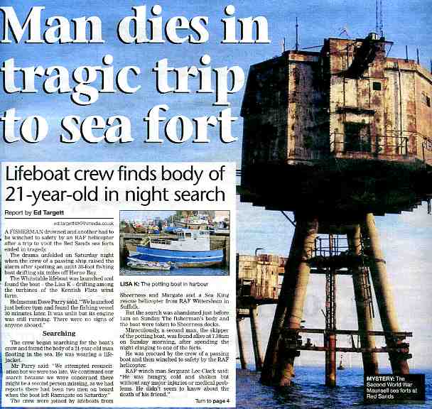 Whitstable Times Front Page