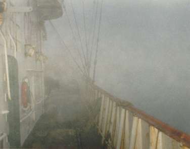 Fog from on deck