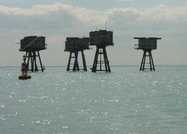Shivering Sands Towers looking south