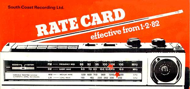 SCR Rate Card