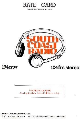 SCR Rate card cover