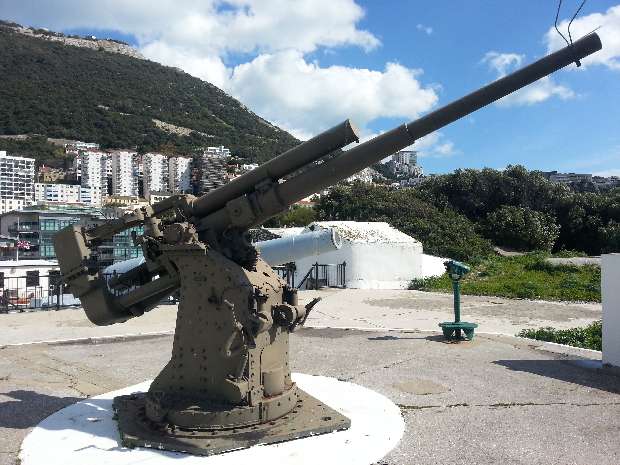 3.7" Heavy Anti-Aircraft Gun in Gibralta