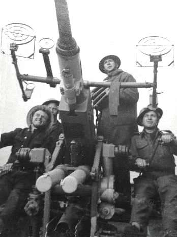 Bofors gun in action