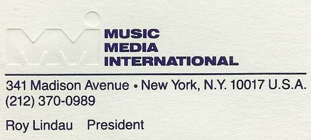 Roy Lindau Business Card