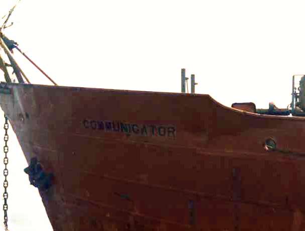 MV Communicator Port Bow Close Up View