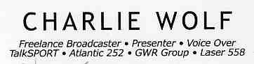 Charlie Wolf Card
