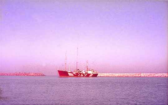 Mebo 2 in Tripoli outer harbour