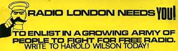 Radio London needs you sticker