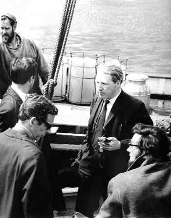 Reg Calvert at Whitstable Harbour