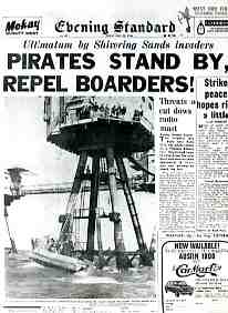 Boarding of Radio City on Shivering Sands Fort