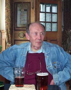 Mike Bass at home in the pub