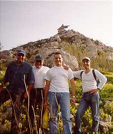 Climbing group descend