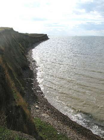 Clay cliffs towards Herne Bay