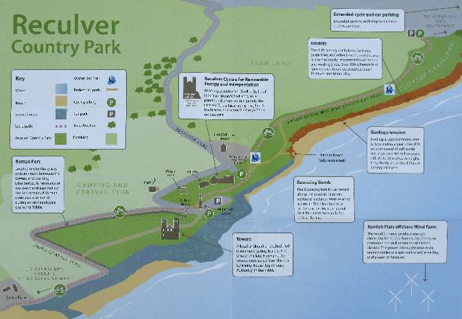 Reculver Country Park Plan