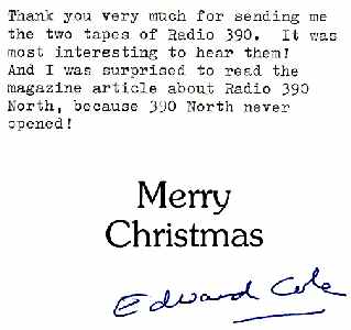 Merry Christmas from Edward Cole
