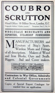 Coubro & Sutton Period Press Advert
