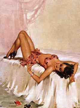 1940's pin-up What No Laundry