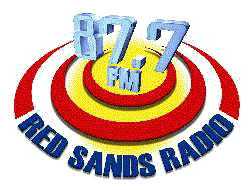 Red Sands Radio 87.7 Logo