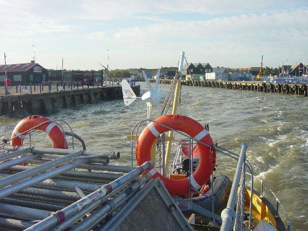 X-Pilot leaves Whitstable Harbour