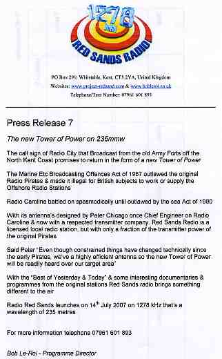 Press Release #7