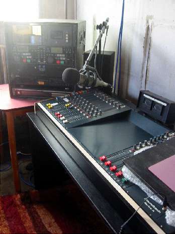 Desk in place