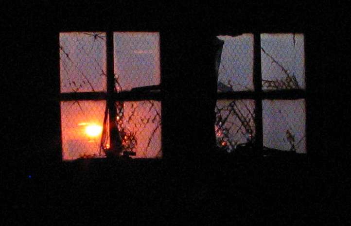 Through the lounge window