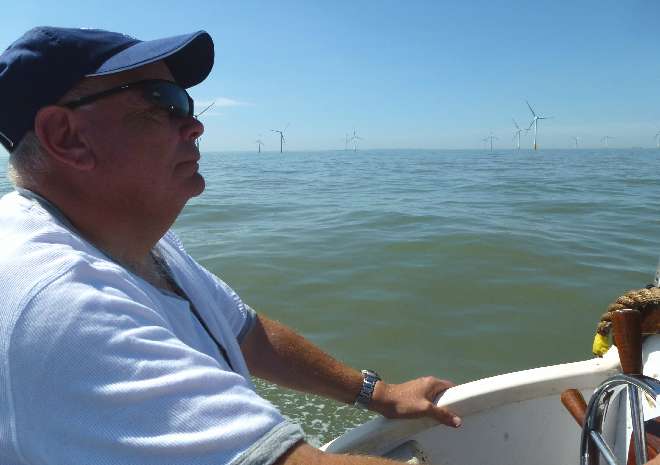 David Phillips at wheel