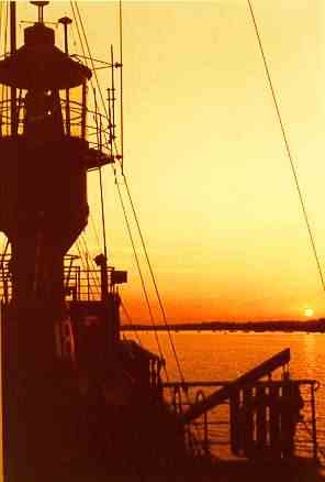 Sunset over the LV18