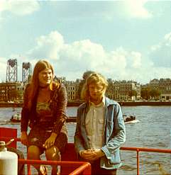Elija & Brian on deck in Rotterdam