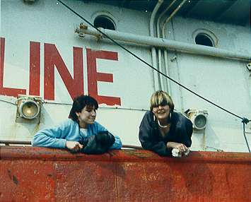 Caroline Martin & cook Jenny