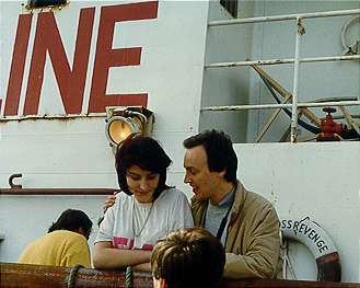 Caroline Martin with Kevin Turner
