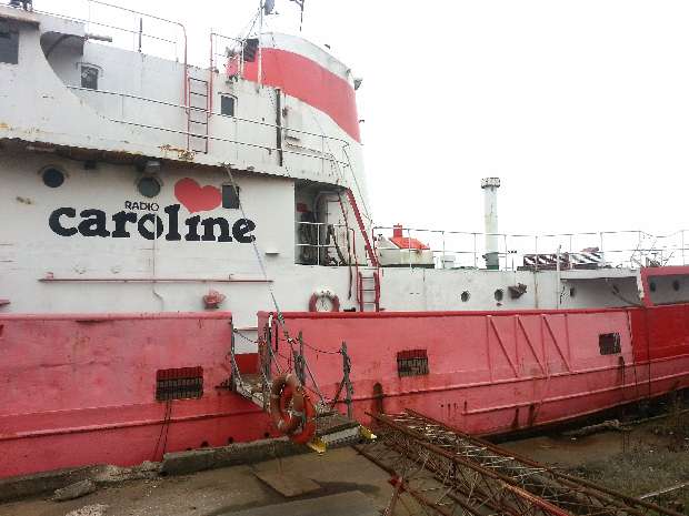 Ross Revenge Portside gangplank 1st March 2013