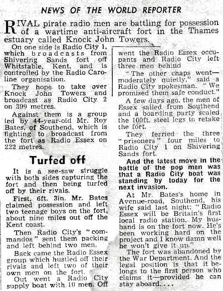 News of the World report July/Aug 65