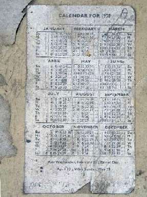 1965 Calendar