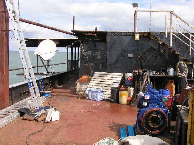 Main deck looking north