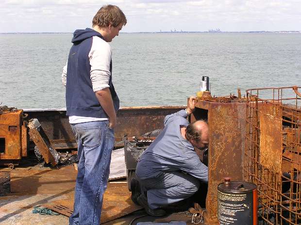 Working on deck