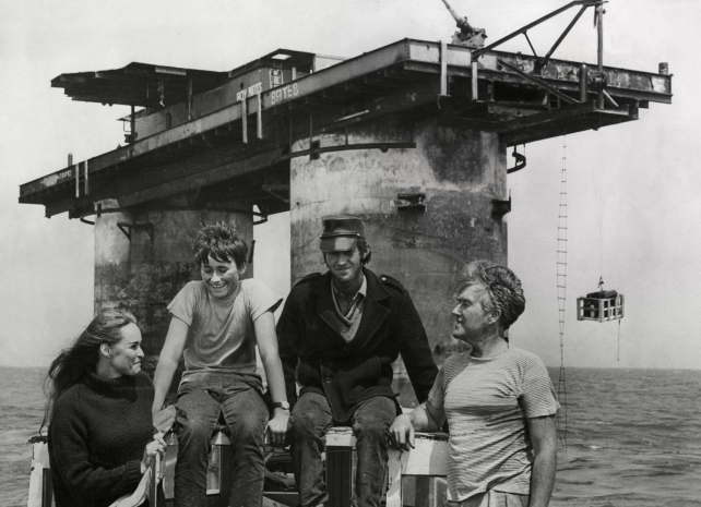 Roy Bates and family