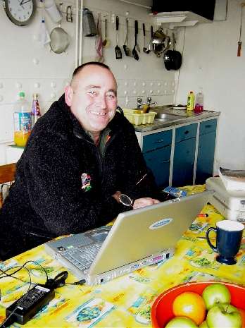 Michael Bates in galley