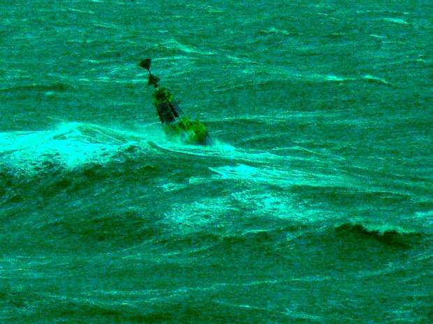 West cardinal buoy in force 8