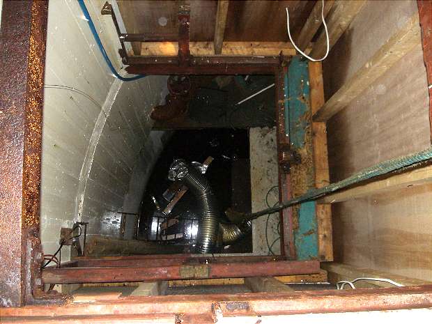 Looking Down Southern Leg Lift Shaft