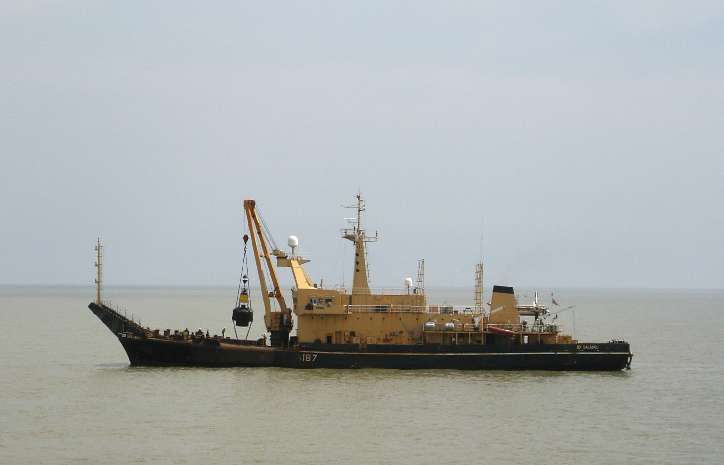East Cardinal Buoy on deck