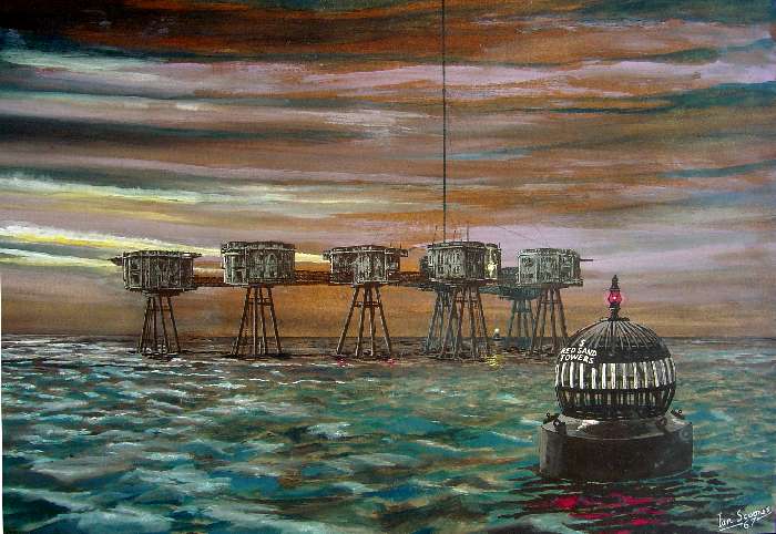 Red Sands Fort Oil Painting