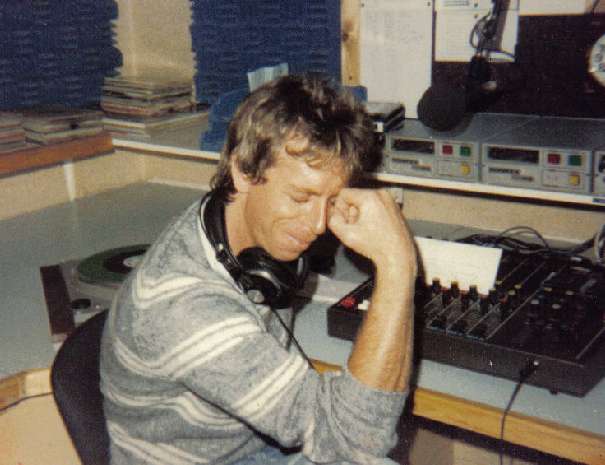 Tony Christian in studio 1984