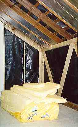 Studd wall & lined roof void
