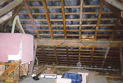 Rafters towards rear